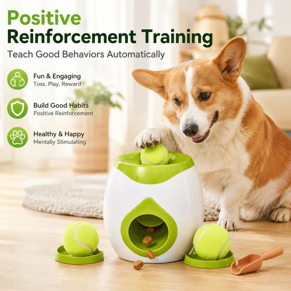 Automatischer Hundeballwerfer, – Interactive Squeaky Plush Dog Toy Bewertung und Preis