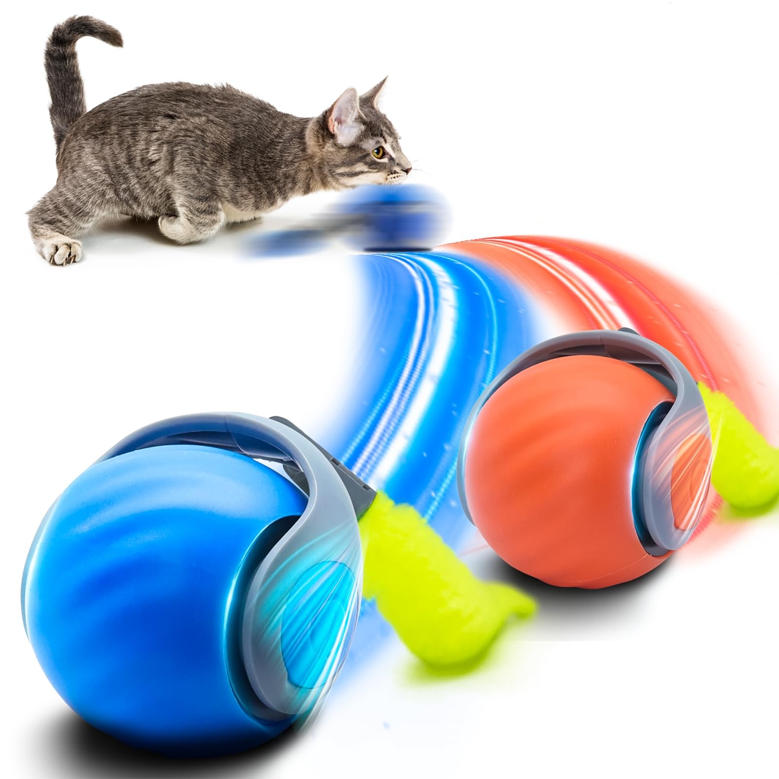 Interaktives Katzenspielzeug,  – Automatic Moving Dog Ball Bewertung und Preis