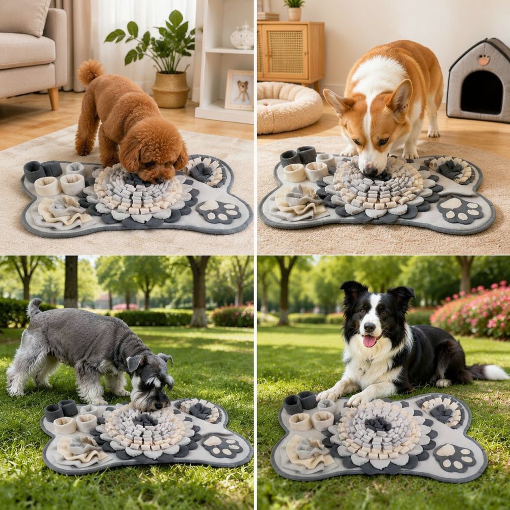 Knochenförmige Schnüffelmatte  – Dog Puzzle Feeder Toy Bewertung und Preis