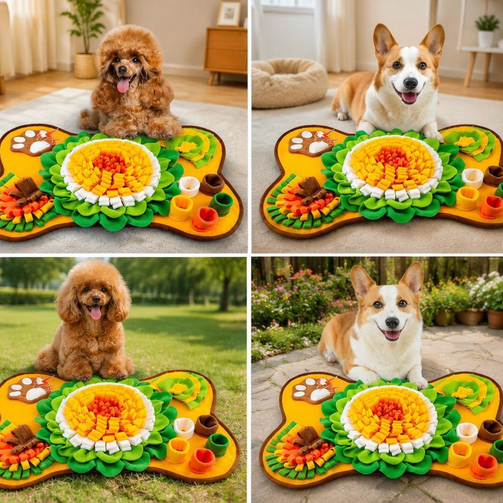 Knochenförmige Schnüffelmatte  – Dog Puzzle Feeder Toy Bewertung und Preis